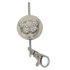 metal bag hanger with keychain