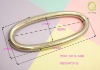 metal bag part oval ring