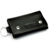 metal black fashion business purse for keys and coins