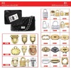 metal fittings for handbag and leather bag ZJ6686