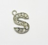 metal letter S charm