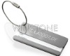 metal luggage tag with laser logo