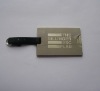 metal rectangle luggage tag