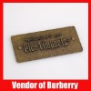 metal tag for logo