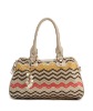 metallic silver wave bag