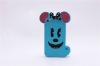mickey cartoon 3D design silicon cell phone case for 4 4G 4S 4GS