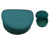 microfiber zipper small cosmetic bag with mirror