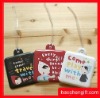 mini bag shape soft pvc bag tag-luggage tag