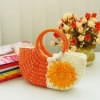 mini popular straw bag colorful lady beach bag