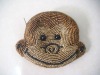 monkey face shaped beaded coin purse