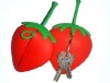 most popular colorful silicone key bag strawberry