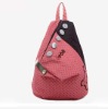 multi dot printed knapsack