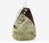 multi dot printed knapsack