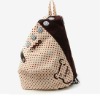 multi dot printed knapsack