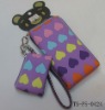 multicolors hearts designed wallet/girl's styles