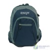 muti-use doulble zipper solid nylon school bag