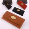 name brand long leather wallet ladies continental wallet 0035