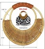natural cane or bamboo handle for woman bags