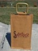 natural color waterproof jute beach bag for ladies/beach bag/gift promotion bag