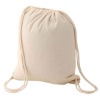 natural cotton drawstring bag