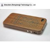natural padauk iphone4g wooden case with fudosan bodhisattva