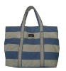 navy tote bag