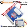 neck ID card holder with lanyard