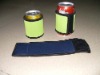 neoprene beer bottle koozie with velcro closure