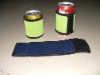 neoprene beer bottle koozie with velcro closure