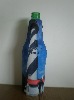 neoprene bottle cooler with a zipper