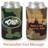 neoprene camo can cooler/coolie