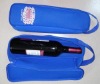 neoprene wine bottle holder with handle strap