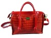 new Red snakeskin ladies bags