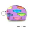 new arrival hotsale colorful oval flower coin purse