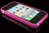 new arrival pink soft silicone cover for iphone 4s