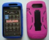 new arrival robot with stand protector case for blackberry 9850