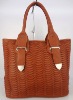 new arrival simple design crumpled lady handbag