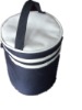 new black cylindrical cooler bag for food