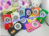 new design, camera silicon case for iphone 4 mixed colors