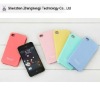 new design!!! candy color silicon cover for iphone4/4s