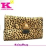 new design leopard genuine leather wallet for women kz30027