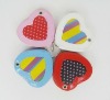 new design lovely heart-shaped pu coin bag