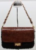 new design winter fake fur lady handbag