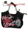 new designer black canvas bag