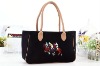 new designer lady leather black handbag 016