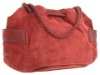 new fashion Suede  bag with leather hand