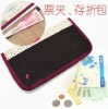 new fashion deposit book/bank card storage holder bag/wallet