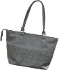new fashion designer leather handbag/knitting handbag