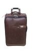 new style fashion leather  pu  luggage trolley case