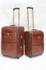 new style fashion leather  pu  luggage trolley case